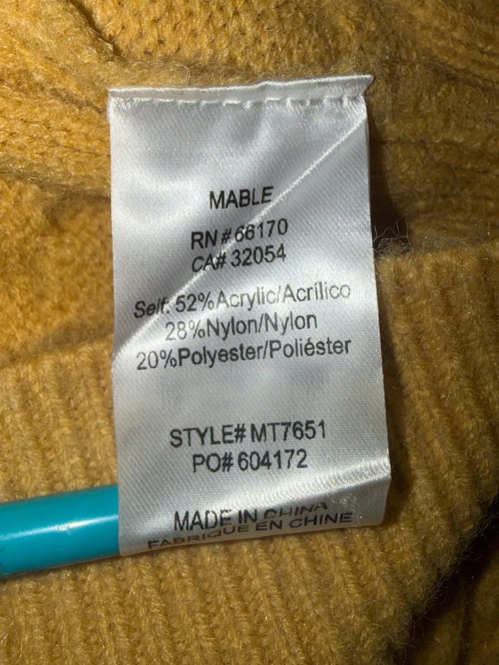 MABLE Cropped Cable Puff Short-Sleeve Sweater - Picture 7 of 8